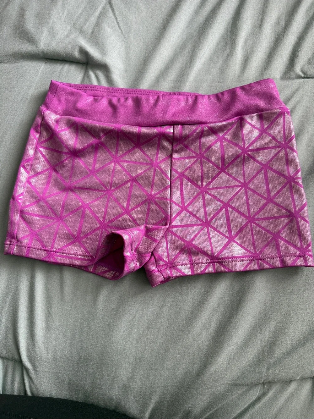 Old Navy Pink Geometric and Gray Women's Bike Shorts (2-Pack)